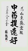 山東省委原書記蘇毅然為公司題詞