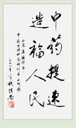國家衛生部原部長錢信忠為劉希山教授題詞