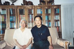 寧夏回族自治區原書記黃煌請劉希山教授到家中做客